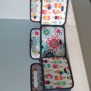 Thirty One Double Duty Caddy Set of 3 Loopsy Daisy's & Sweet  Sprinkles